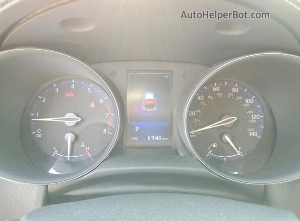 NMTKHMBX8JR007018 2018 TOYOTA C-HR Red Instrument cluster view