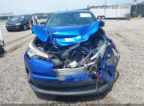 NMTKHMBX8KR093710 2019 TOYOTA C-HR Blue Instrument cluster view