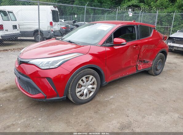 NMTKHMBX8LR103590 2020 TOYOTA C-HR Red წინა მარცხენა ხედი სამი მეოთხედიდან