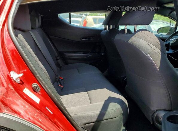 NMTKHMBX9JR007948 2018 TOYOTA C-HR Burgundy Rear seats view