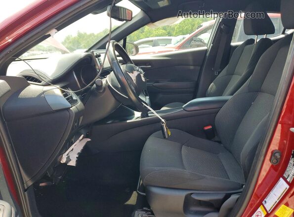NMTKHMBX9JR007948 2018 TOYOTA C-HR Burgundy Front interior view