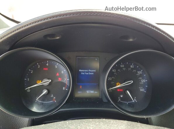 NMTKHMBX9JR007948 2018 TOYOTA C-HR Burgundy Instrument cluster view