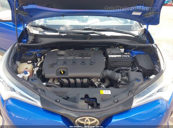 NMTKHMBX9JR034616 2018 TOYOTA C-HR Blue Widok z tyłu