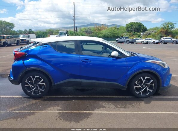 NMTKHMBX9JR034616 2018 TOYOTA C-HR Blue Widok wnętrza z tyłu