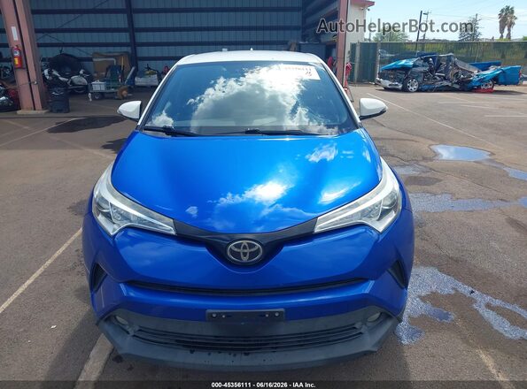 NMTKHMBX9JR034616 2018 TOYOTA C-HR Blue Widok zestawu wskaźników
