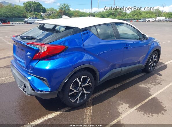 NMTKHMBX9JR034616 2018 TOYOTA C-HR Blue Tył prawy
