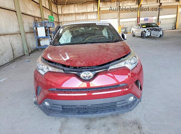 NMTKHMBXXJR026105 2018 TOYOTA C-HR Burgundy Front view