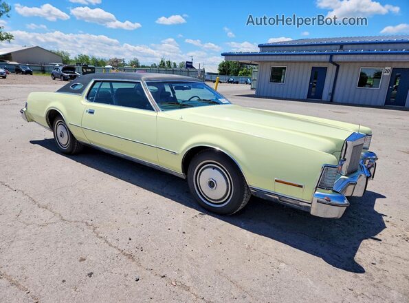 NY76754 1974 LINCOLN CONTINENTA Yellow Przód prawy