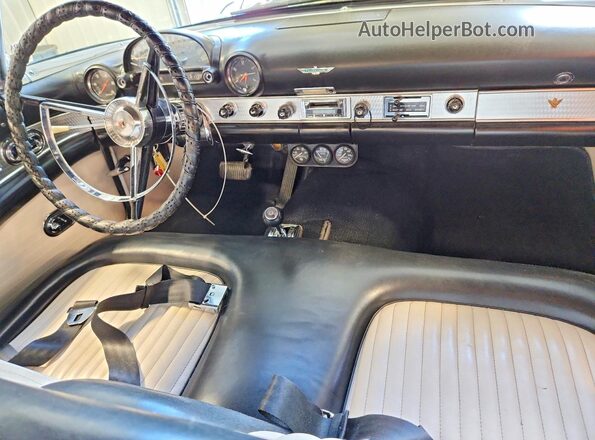 P6FH197400 1956 FORD THUNDERBIRD White Widok deski rozdzielczej