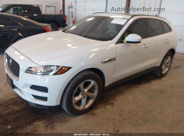 SADCJ2BN1HA491204 2017 JAGUAR F-PACE White Առջևի ձախ երեք քառորդ տեսարան