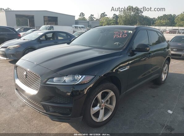 SADCJ2BN8HA090877 2017 JAGUAR F-PACE Black Առջևի ձախ երեք քառորդ տեսարան
