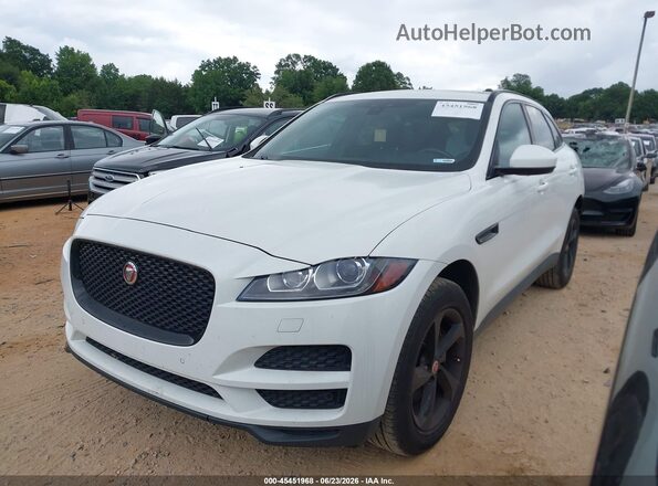 SADCJ2BV4HA494971 2017 JAGUAR F-PACE White წინა მარცხენა ხედი სამი მეოთხედიდან
