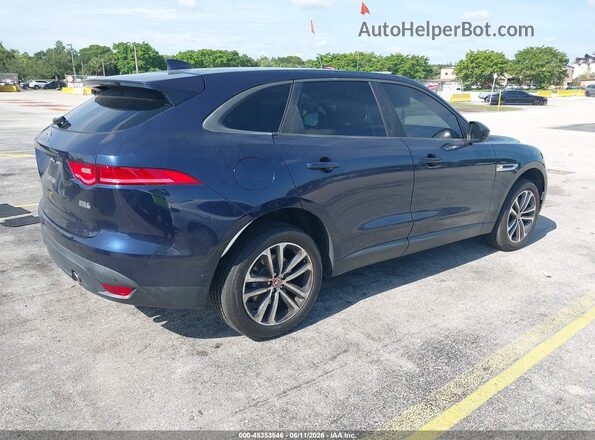 SADCJ2BVXHA055211 2017 JAGUAR F-PACE Dark Blue Задня права чверть