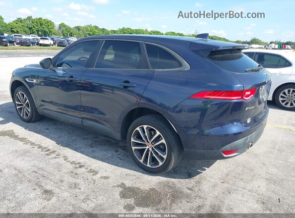 SADCJ2BVXHA055211 2017 JAGUAR F-PACE Dark Blue Задня ліва чверть