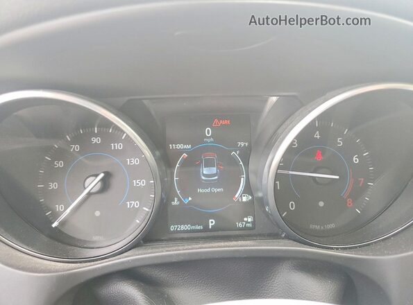 SADCJ2EV5JA243619 2018 JAGUAR F-PACE Белый Вид щитка приборов