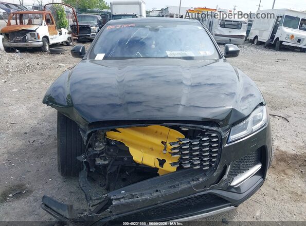 SADCJ2EX3MA685465 2021 JAGUAR F-PACE Black Widok z przodu
