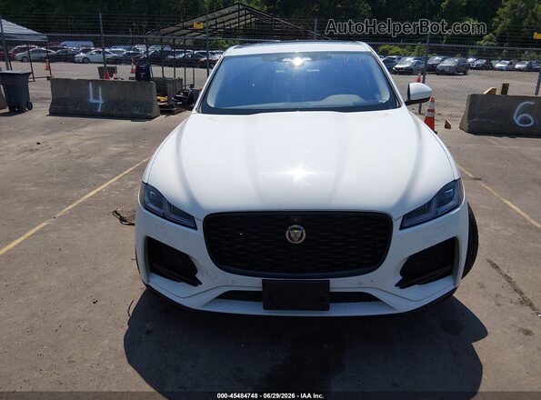 SADCJ2EX4MA681098 2021 JAGUAR F-PACE White Vista del cuadro de instrumentos