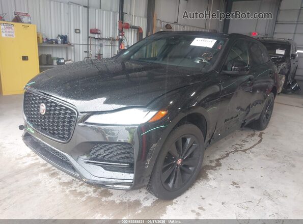 SADCJ2EX4NA699862 2022 JAGUAR F-PACE Black Առջևի ձախ երեք քառորդ տեսարան