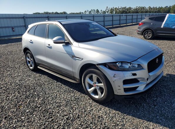 SADCJ2FX0JA255368 2018 JAGUAR F-PACE Серебряный Передняя правая четверть