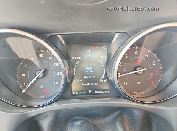 SADCJ2FX0JA265379 2018 JAGUAR F-PACE Белый Вид щитка приборов
