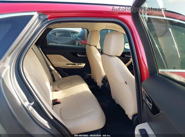 SADCJ2FX2KA357014 2019 JAGUAR F-PACE Red VIN კოდის სტიკერის ხედი