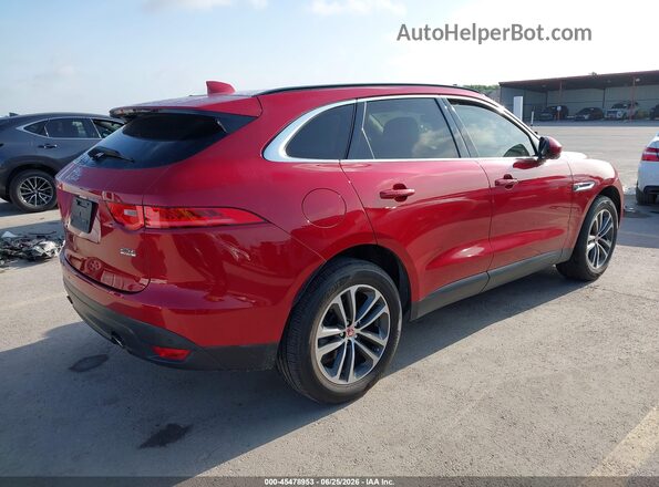SADCJ2FX2KA357014 2019 JAGUAR F-PACE Red უკანა მარჯვენა
