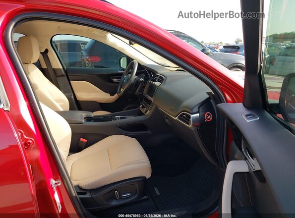 SADCJ2FX2KA357014 2019 JAGUAR F-PACE Red წინა სალონის ხედი
