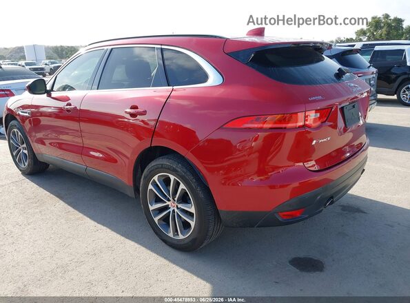 SADCJ2FX2KA357014 2019 JAGUAR F-PACE Red უკანა მარცხენა