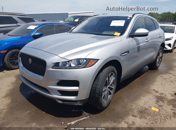 SADCJ2FX4KA396221 2019 JAGUAR F-PACE Silver Front left