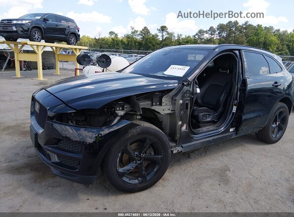 SADCJ2FX5KA601299 2019 JAGUAR F-PACE Black Widok z przodu