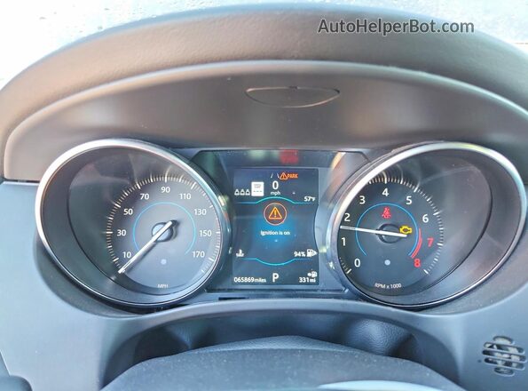 SADCJ2FX7KA609467 2019 JAGUAR F-PACE Black Widok zestawu wskaźników