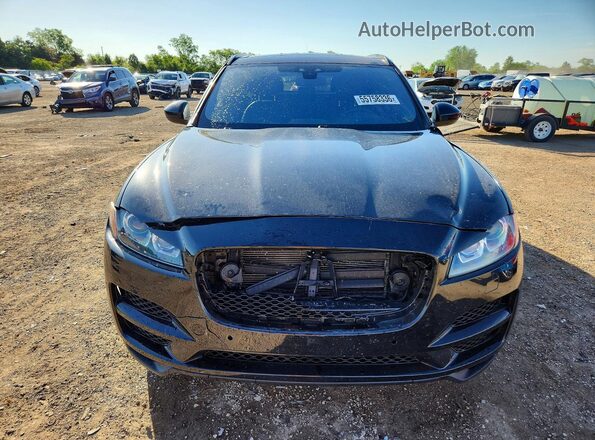 SADCJ2FX7KA609467 2019 JAGUAR F-PACE Black Widok z przodu