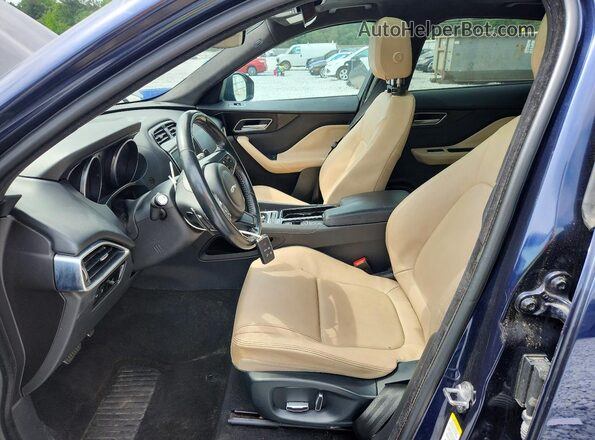 SADCJ2FX8KA366235 2019 JAGUAR F-PACE Синий Вид салона спереди