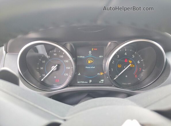 SADCJ2FXXLA633005 2020 JAGUAR F-PACE Gray Вид щитка приладів
