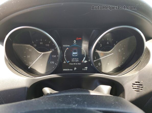 SADCJ2GX9JA280106 2018 JAGUAR F-PACE White Widok zestawu wskaźników