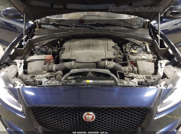 SADCK2BV8HA897669 2017 JAGUAR F-PACE Blue Rear view