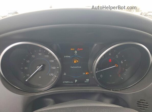 SADCK2EV3JA243874 2018 JAGUAR F-PACE White Вид щитка приладів