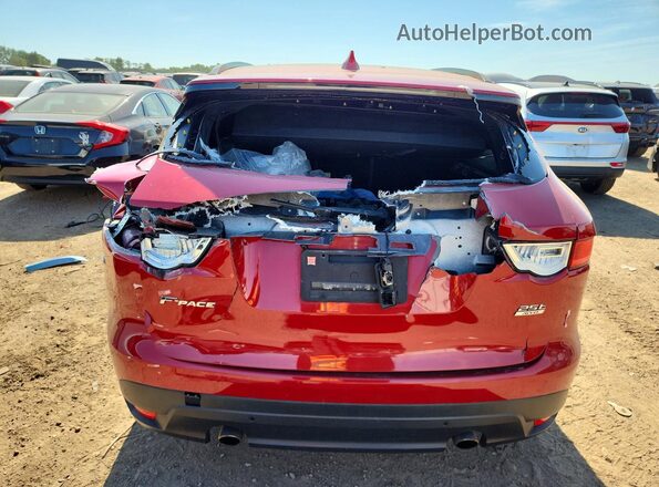 SADCK2FX5JA282983 2018 JAGUAR F-PACE Red Rear view