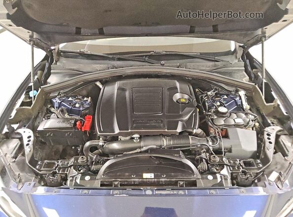 SADCK2FX7JA291250 2018 JAGUAR F-PACE Blue Vista del compartimento del motor