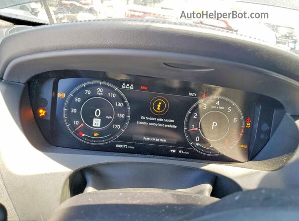 SADCK2FX7KA608073 2019 JAGUAR F-PACE Черный Вид щитка приборов
