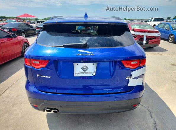 SADCL2FN0JA240295 2018 JAGUAR F-PACE Blue უკანა ხედი