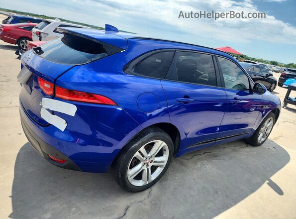SADCL2FN0JA240295 2018 JAGUAR F-PACE Blue უკანა მარჯვენა