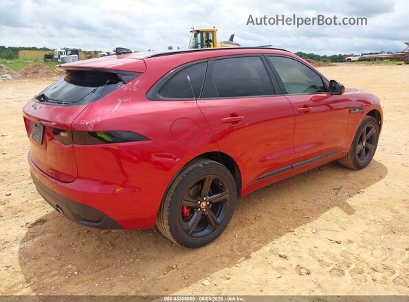 SADCL2FX1JA256779 2018 JAGUAR F-PACE Red Задня права чверть
