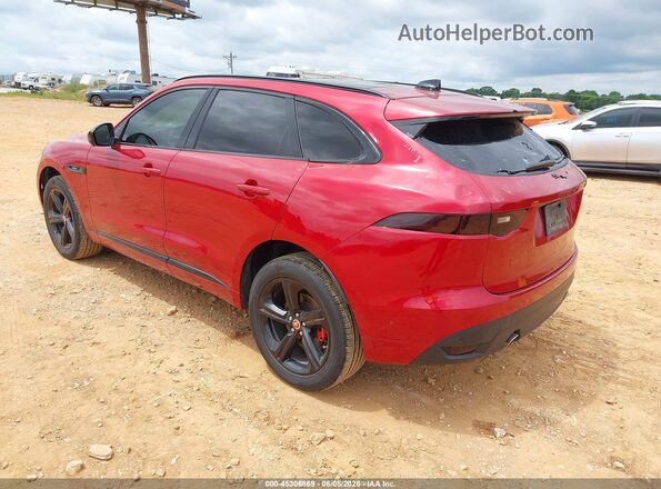 SADCL2FX1JA256779 2018 JAGUAR F-PACE Red Задня ліва чверть