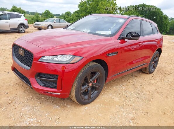 SADCL2FX1JA256779 2018 JAGUAR F-PACE Red Передня ліва чверть