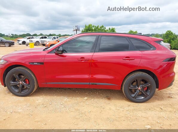 SADCL2FX1JA256779 2018 JAGUAR F-PACE Red Панорамний вид салону 360°