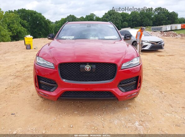SADCL2FX1JA256779 2018 JAGUAR F-PACE Red Вид щитка приладів