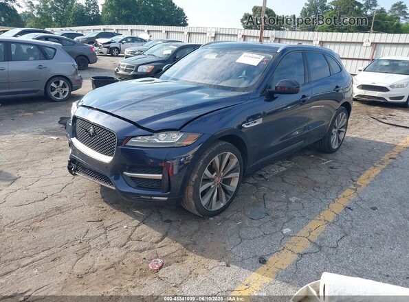 SADCL2FX2JA295042 2018 JAGUAR F-PACE Blue Front left