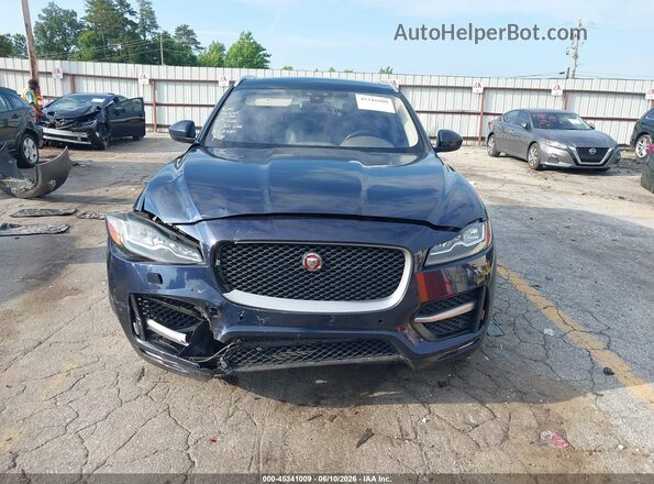 SADCL2FX2JA295042 2018 JAGUAR F-PACE Blue Instrument cluster view