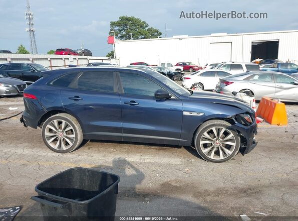 SADCL2FX2JA295042 2018 JAGUAR F-PACE Blue Rear interior view